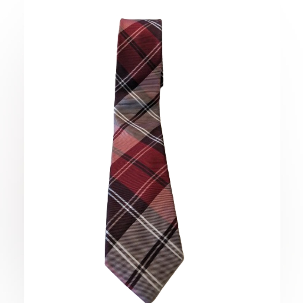 Penguin Tie 100% Silk Classic Plaid Skinny Tie